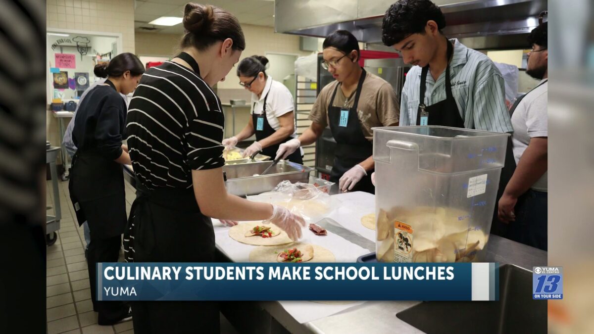 Yuma High Culinary Arts students partner with YUHSD Student Nutrition in kitchen takeover