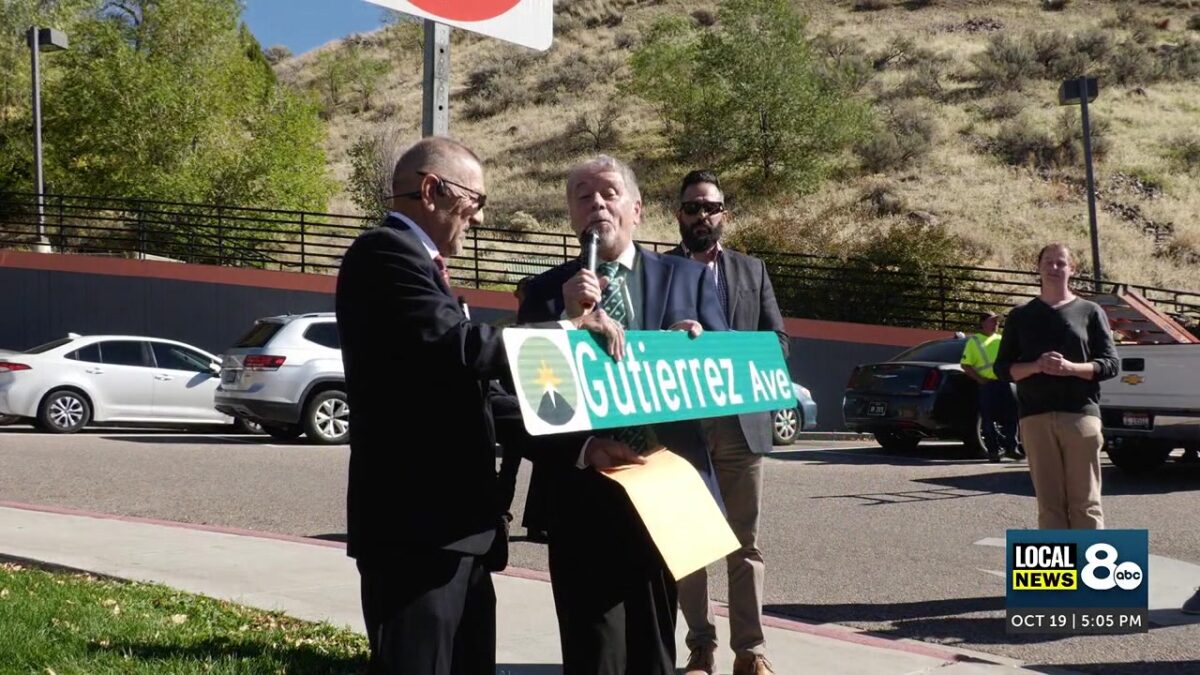 Judge Sergio Gutierrez recognized as Pocatello unveils honorary street sign