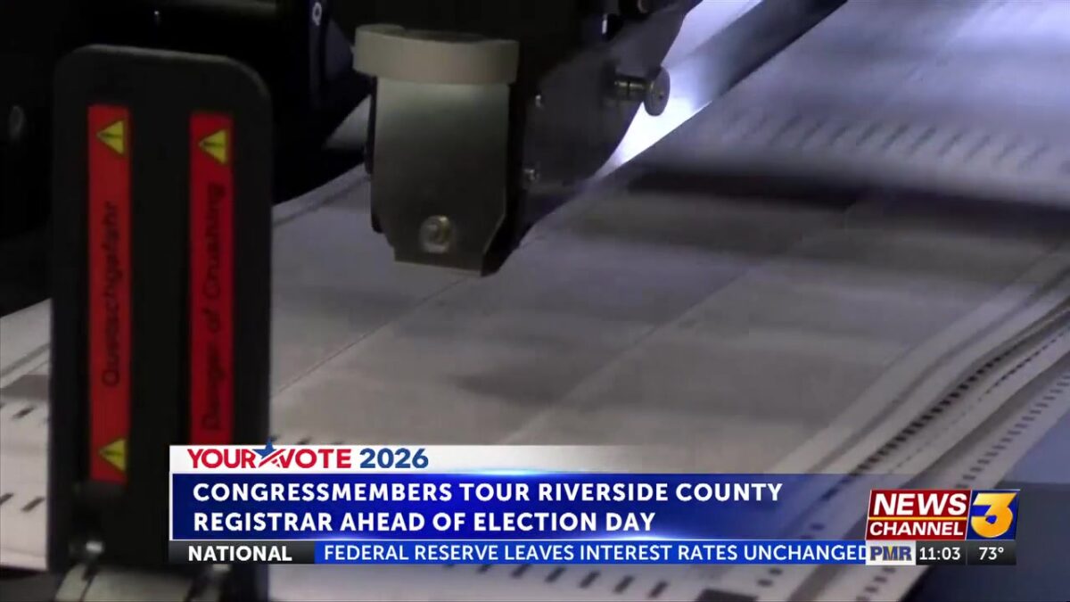 Congress members tour Riverside County Registrar ahead of Election Day