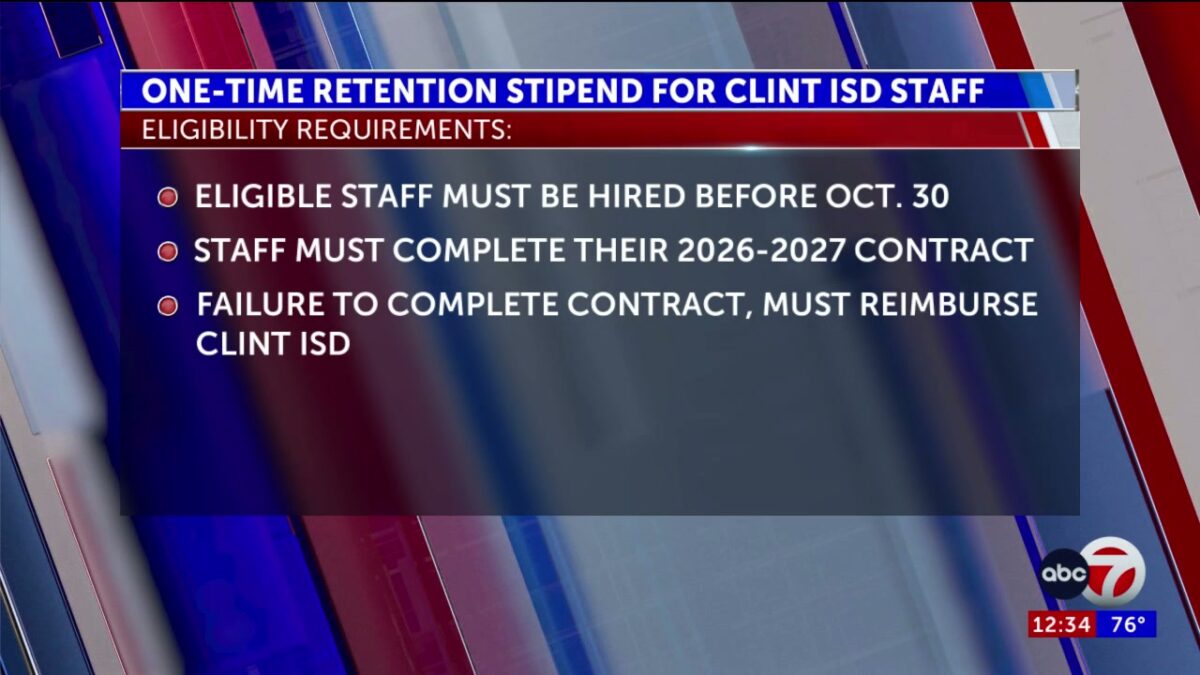 Clint ISD board approves one-time stipend for district staff