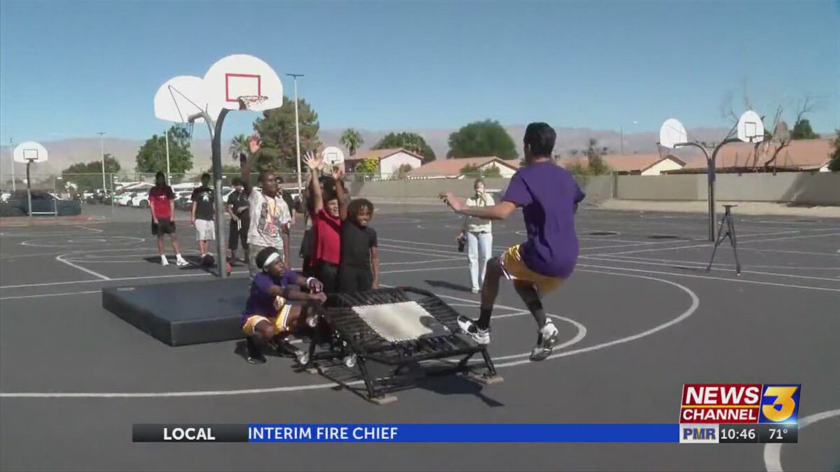 Coachella Valley Lakers visit Indio Middle School