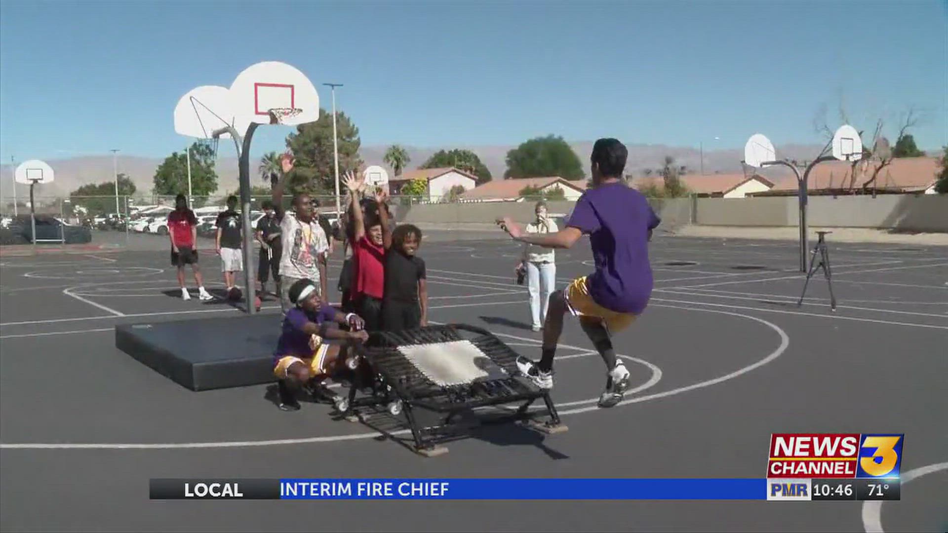 Coachella Valley Lakers visit Indio Middle School