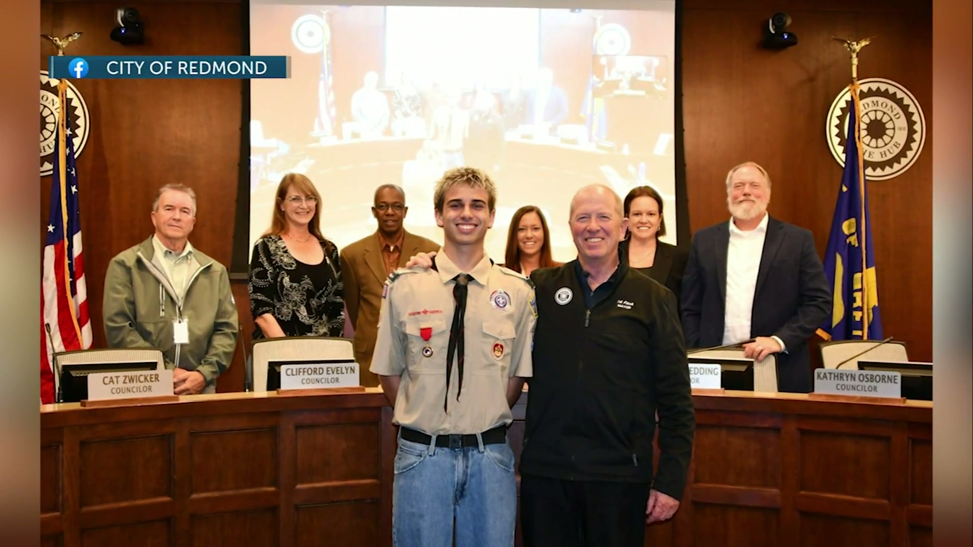 HOMETOWN HERO: Elijah Buckwald receives honor medal for life-saving heroism at age 16