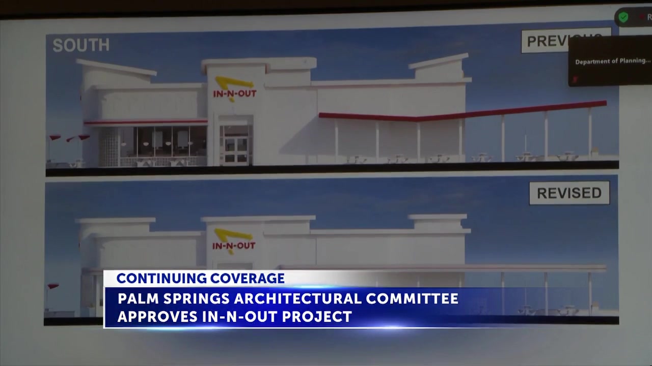 Palm Springs’ first In-N-Out moves forward after approval from Architectural Review Committee