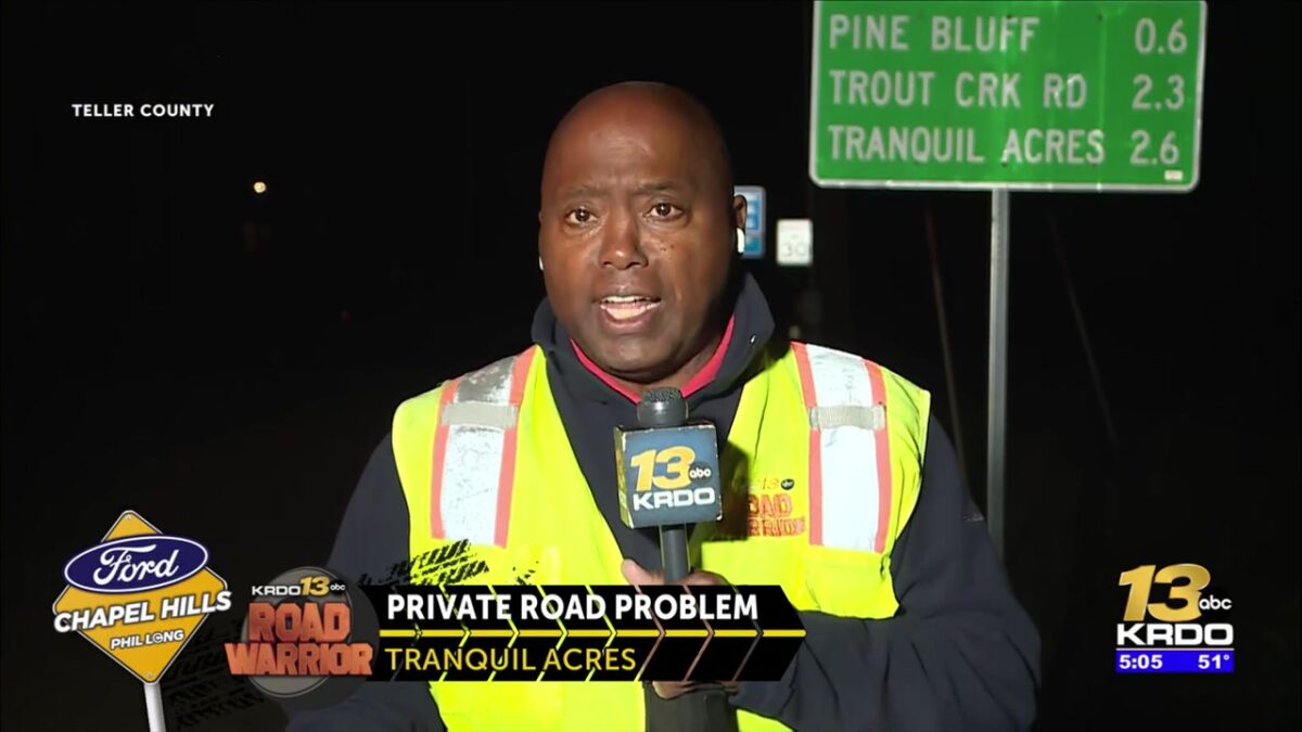 Private rural community in Teller County facing road maintenance challenges