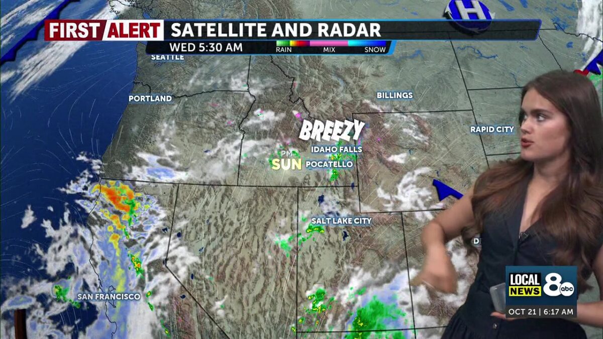 Spotty rain showers early Wednesday morning give way to warmer afternoon temps