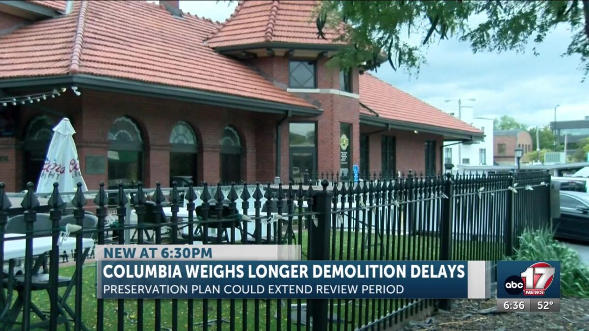 Columbia City Council receives report on delaying demolition of historic buildings