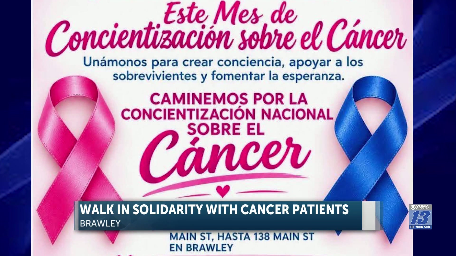 Cancer awareness walk happening this weekend in Brawley