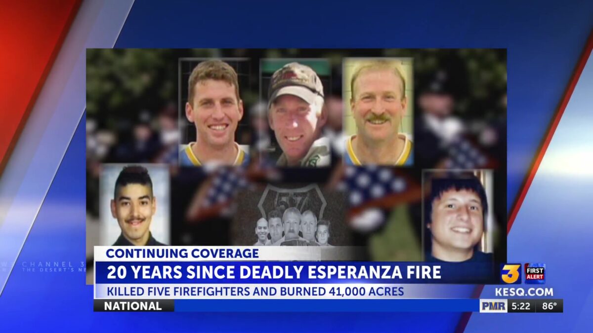 Today marks 20th anniversary of deadly Esperanza wildfire