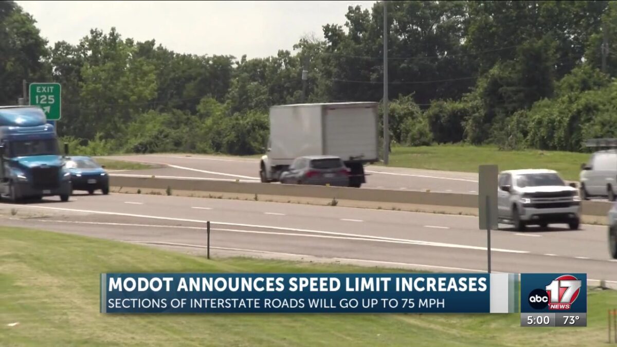 MoDOT identifies stretches of rural interstates for increased speed limits