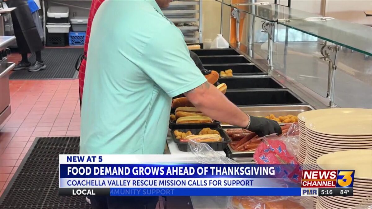 Coachella Valley Rescue Mission prepares for growing Thanksgiving demand