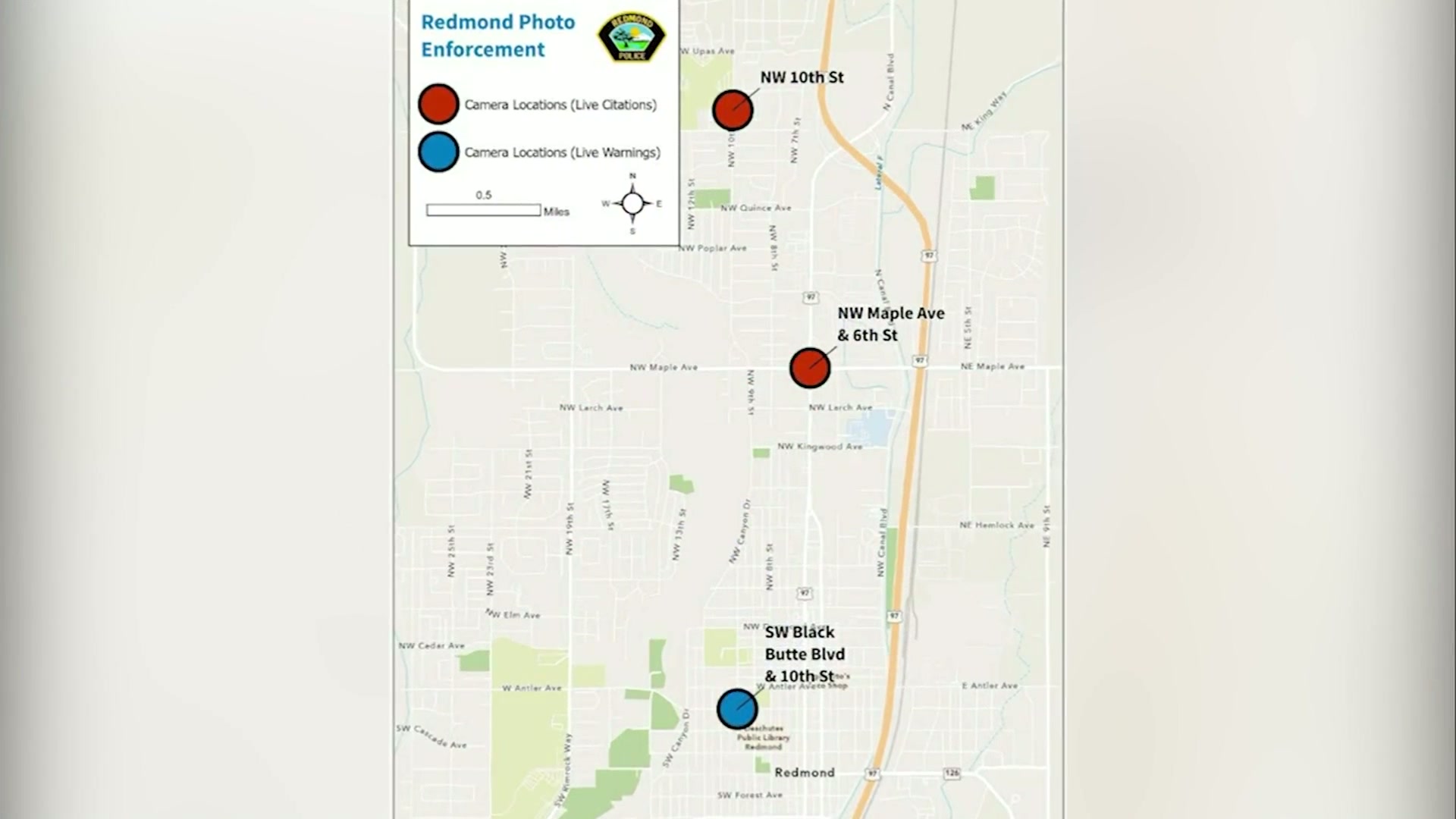 Redmond photo radar citations begin Oct. 15 on Blackbutte Boulevard