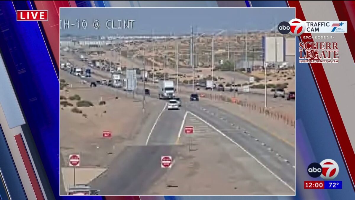 Lanes reopen at I-10 East at Clint after rollover crash