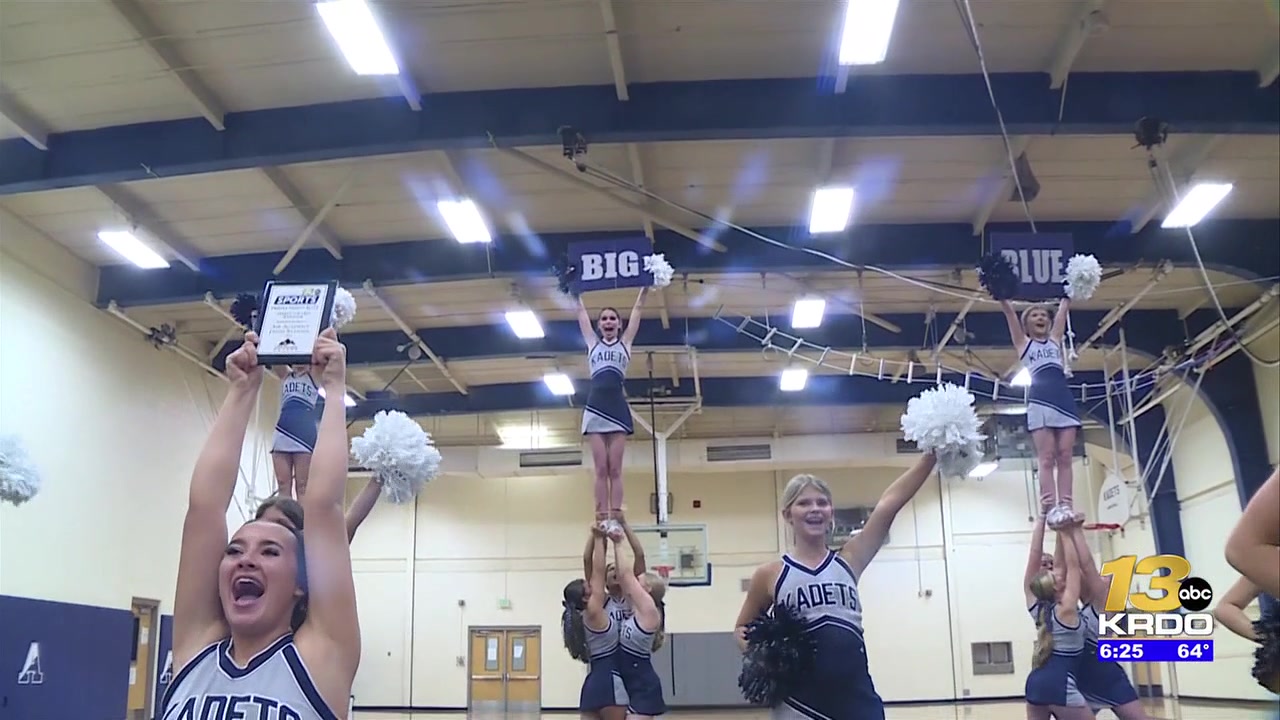 Air Academy receives the South Colorado Motors Friday Night Blitz Spirit Award