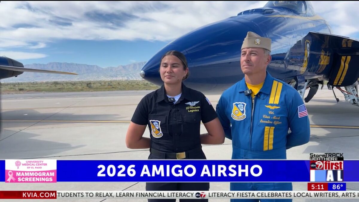 US Navy Blue Angels land in El Paso for Amigo Airsho