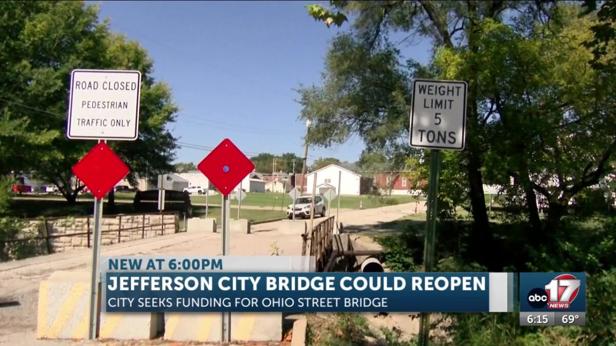 Jefferson City seeks grant to replace closed Ohio Street bridge