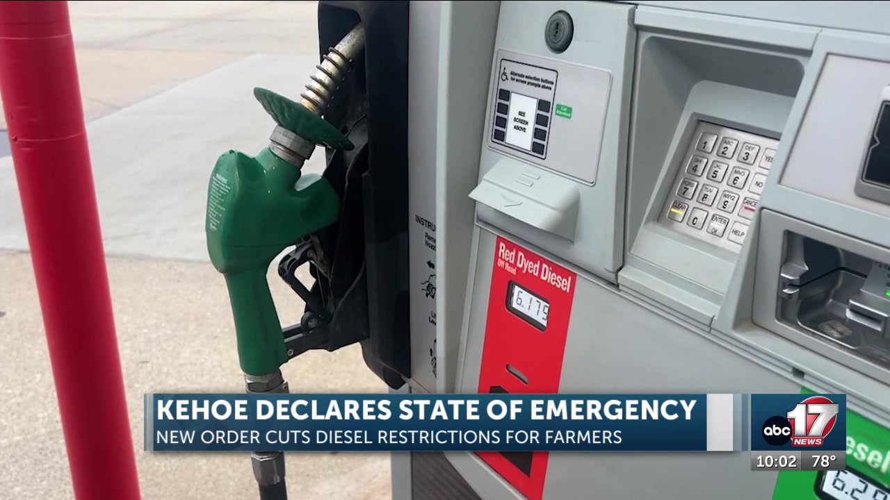Kehoe declares state of emergency