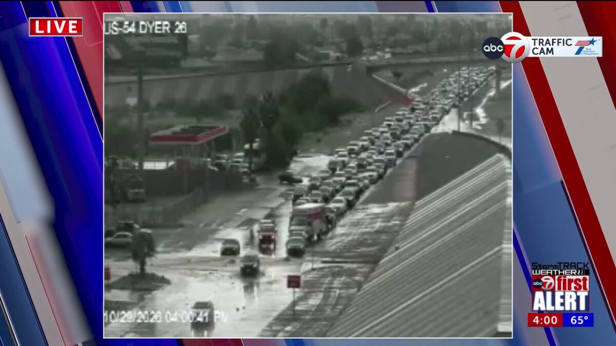 Lanes reopen after flooding at Gateway North