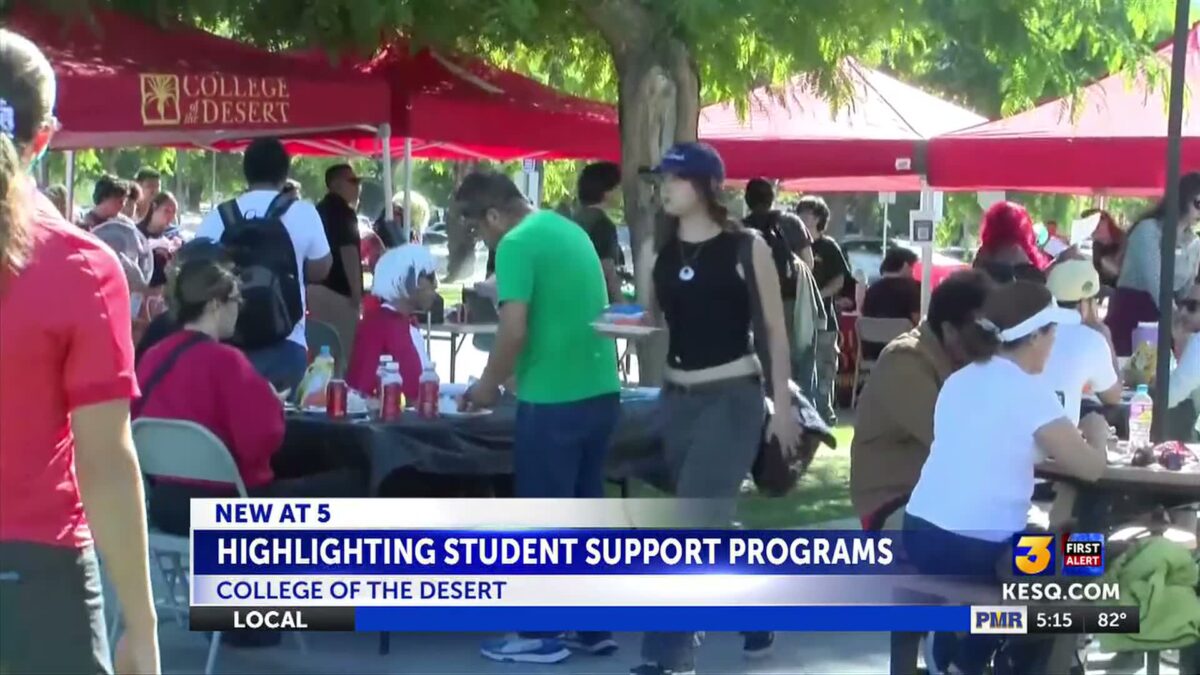College of the Desert highlights student support programs at campus block party