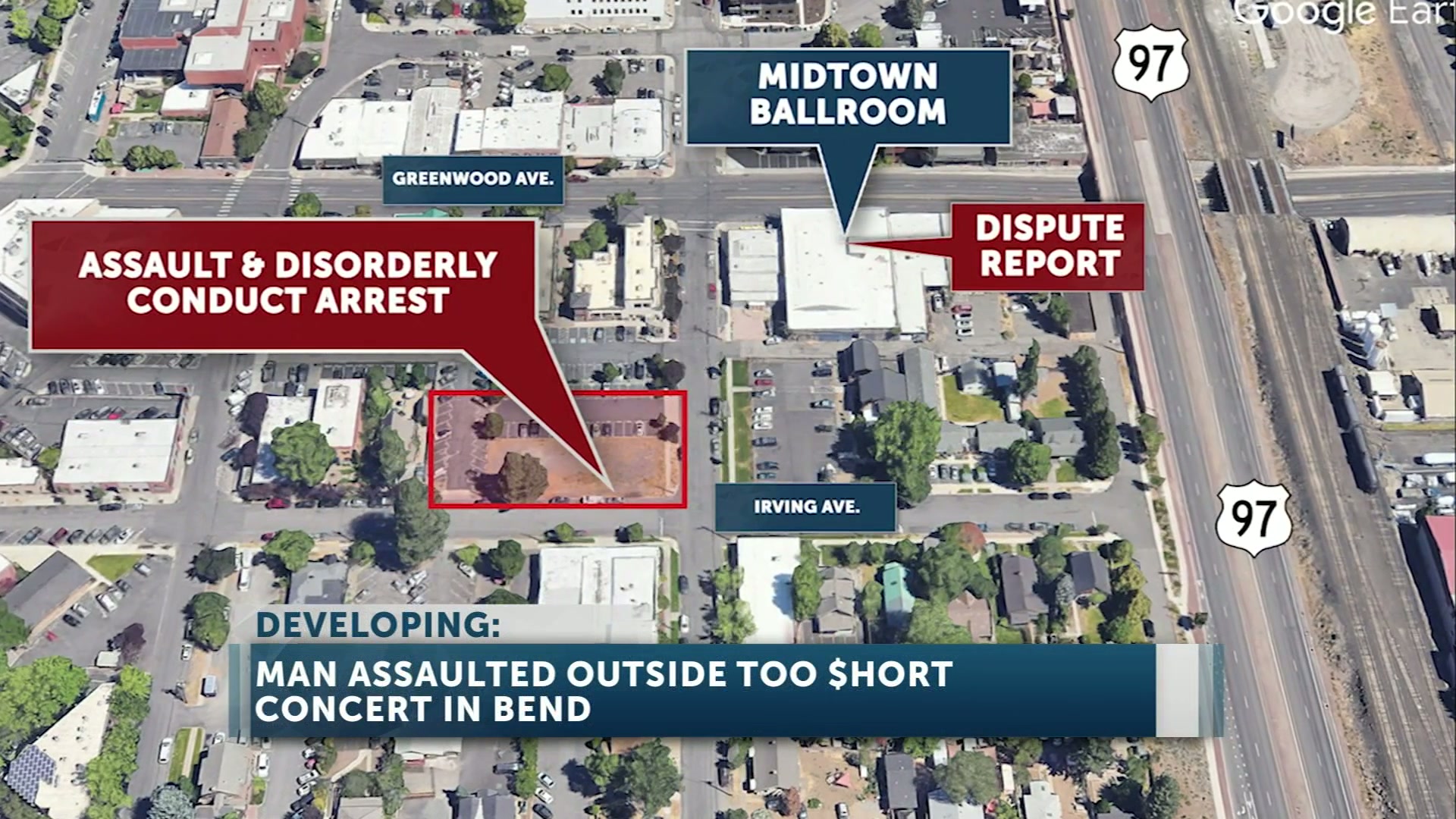 Man arrested after punching individual unconscious following Bend ballroom concert
