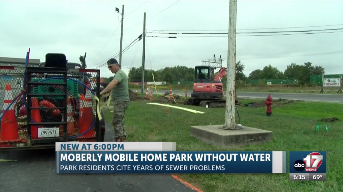 Work starts at Moberly mobile home park where residents have been without water
