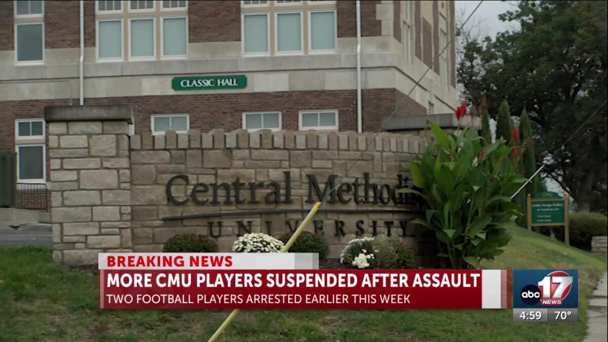 Central Methodist University suspends 6 football players from program following assault allegations