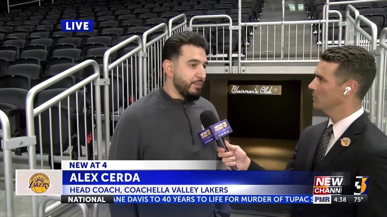 Coachella Valley Lakers hold introductory press conference for head coach Alex Cerda