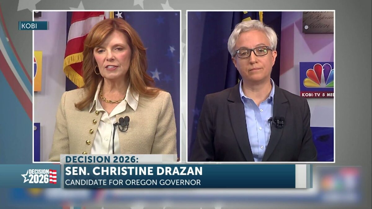Tina Kotek and Christine Drazan clash over data centers in Medford debate