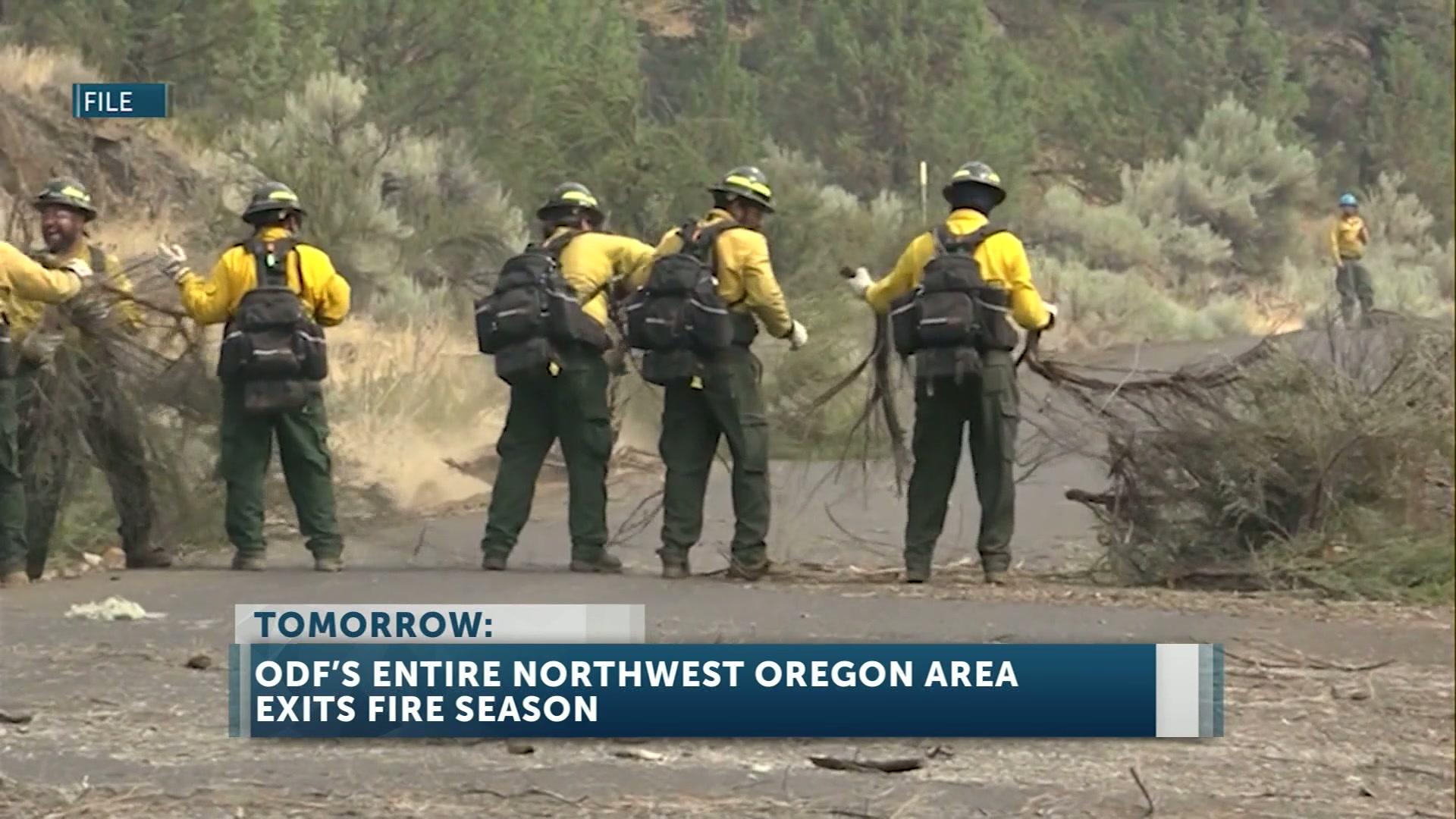 Fire season ends tomorrow in five protection districts across Northwest Oregon