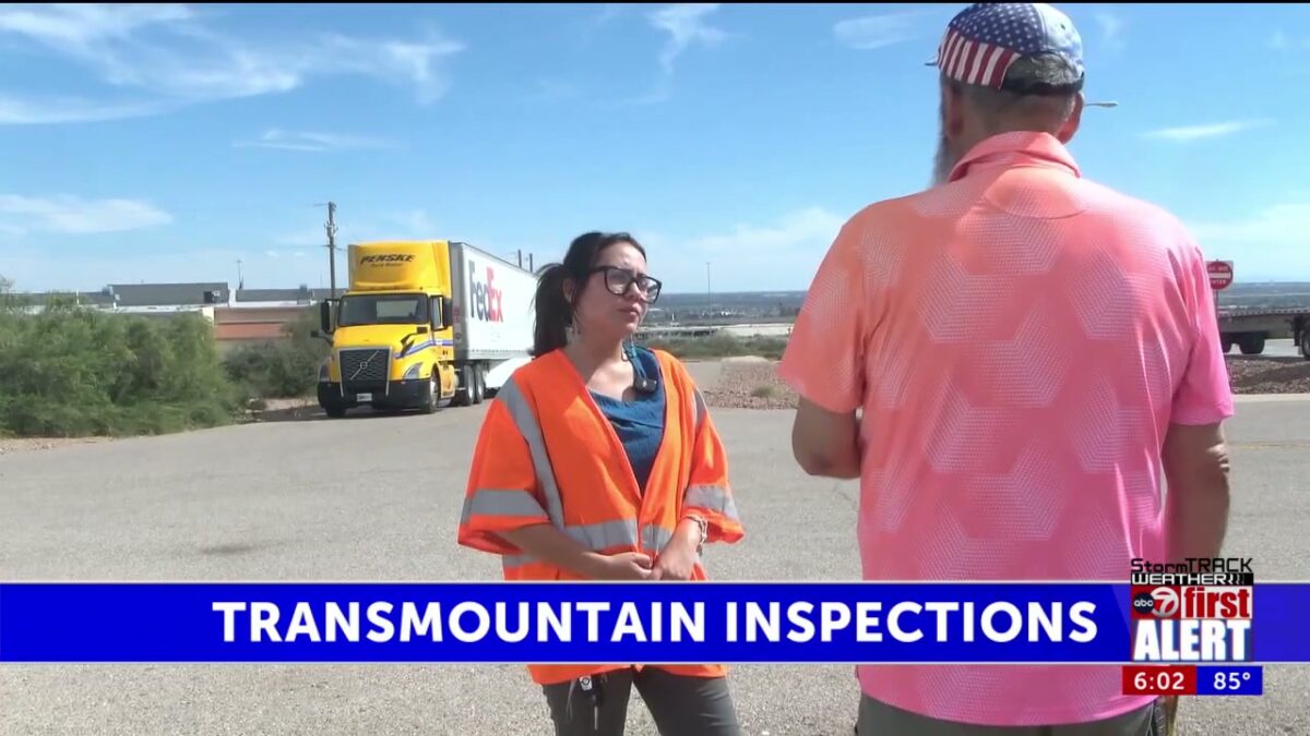 Commercial vehicle inspections begin on Transmountain Road