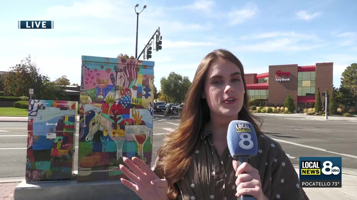 Downtown Idaho Falls gets a colorful makeover with public art displays