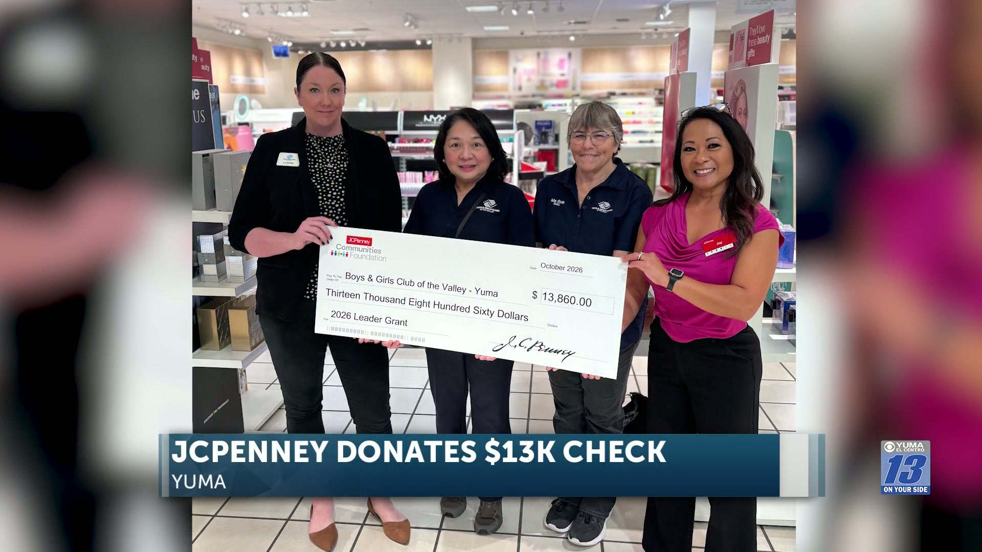 JCPenney awards over $13