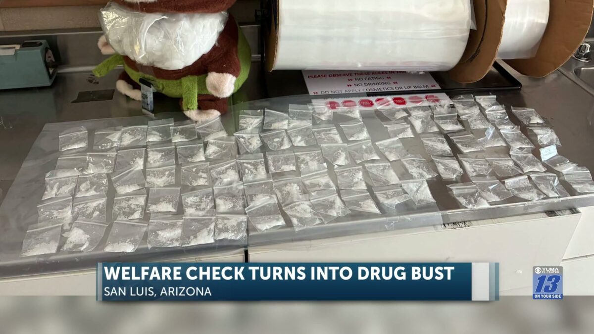 One arrested for possessing methamphetamine