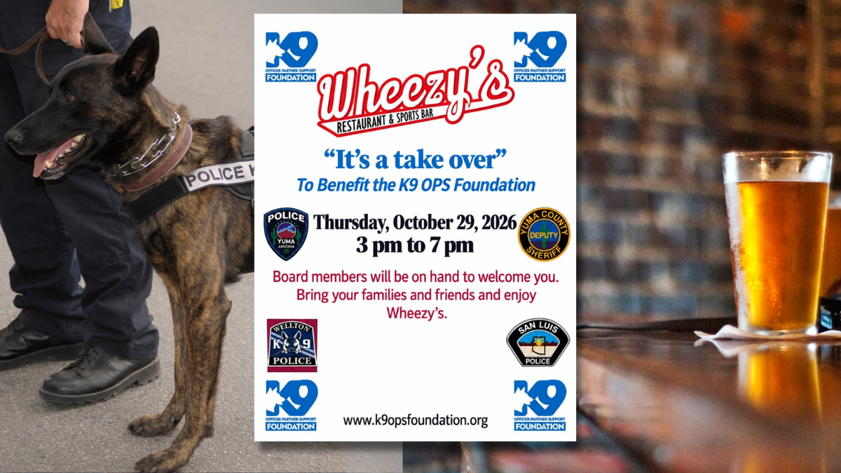 Wheezy’s hosting ‘It’s a take over’ event to benefit the K9 OPS Foundation